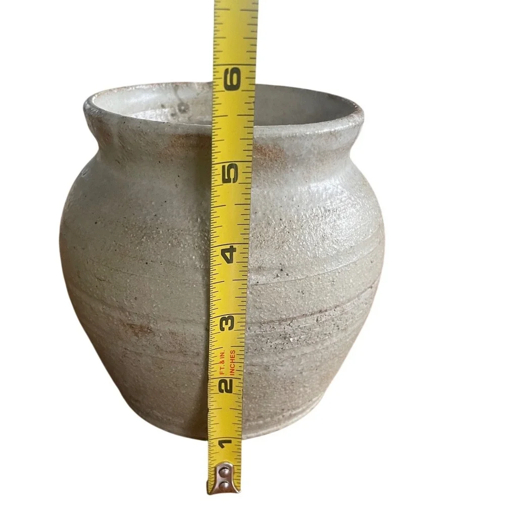 Vintage Mid-Century Studio Pottery‎ Jar – Wheel Thrown Stoneware Crock Vase 5.5